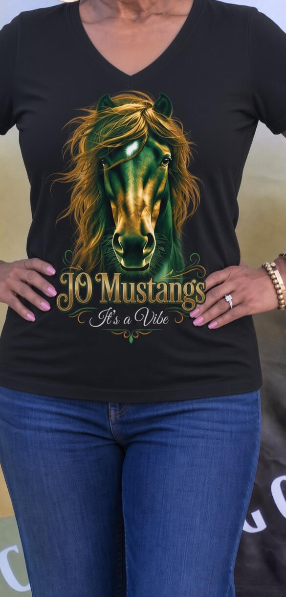 JO Mustangs t-shirt in black